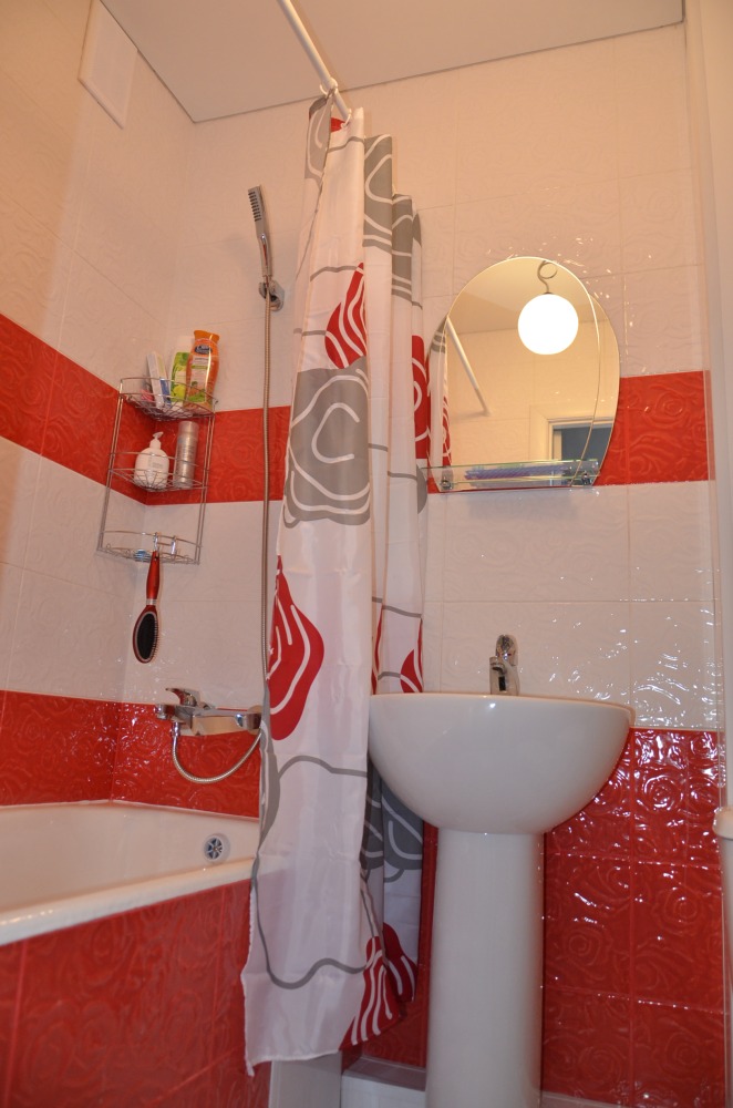 Ванная комната в номерах гостиницы Тольятти 
